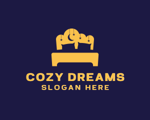 Bedroom Furniture Bed logo design