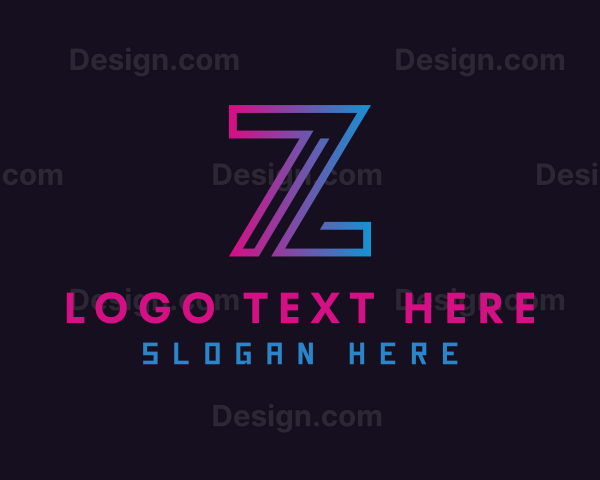 Digital Software Letter Z Logo