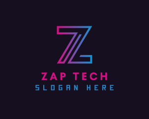 Digital Software Letter Z logo design