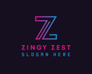 Digital Software Letter Z logo design