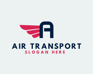 Logistics Delivery Wings logo design