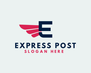 Logistics Delivery Wings logo design