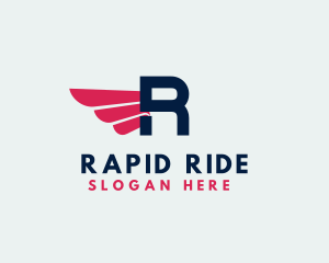 Logistics Delivery Wings logo design