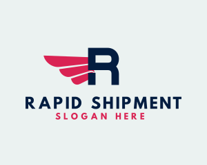 Logistics Delivery Wings logo design