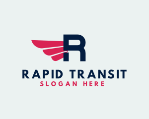 Logistics Delivery Wings logo design