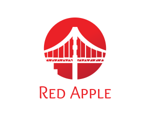 Red Sun Bridge logo design