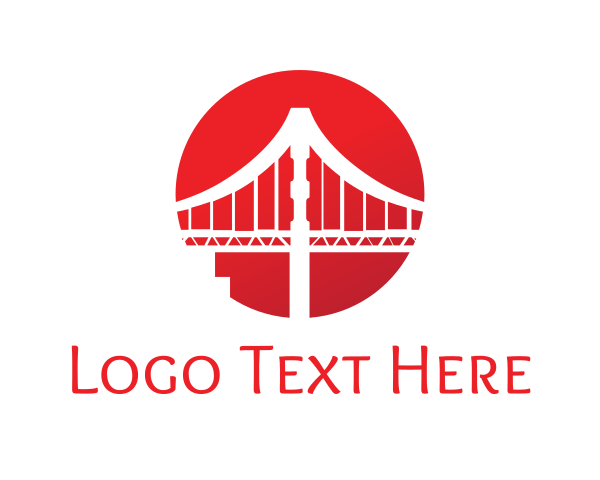 Golden Gate Bridge logo example 3