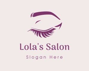 Pretty Eyelashes Salon logo design