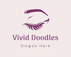 Pretty Eyelashes Salon logo design