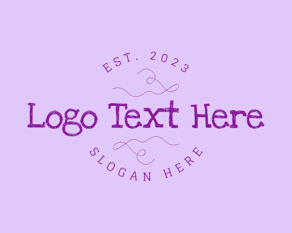 Quirky Textured Business logo