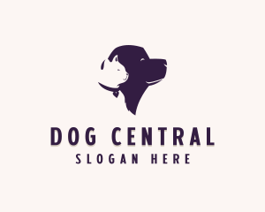 Happy Pet Cat Dog logo design