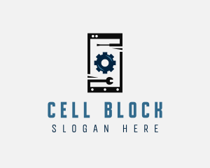 Cell Phone Technician  logo design