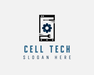 Cell Phone Technician  logo design