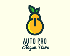 Pear Fruit Power Button logo