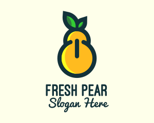 Pear Fruit Power Button logo