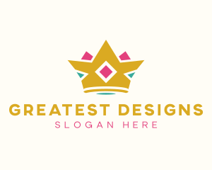 Royal Tiara Crown logo design