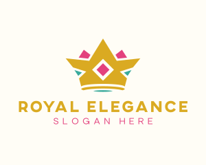 Royal Tiara Crown logo design