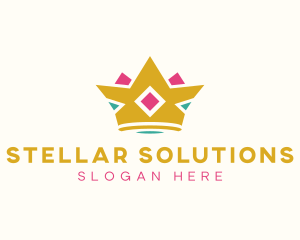 Royal Tiara Crown logo design