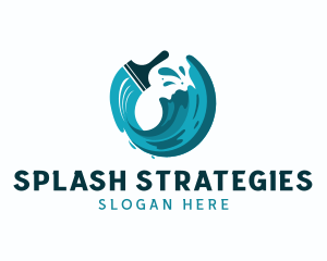 Paintbrush Splash Painting logo