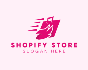 Wing Shopping Bag logo design