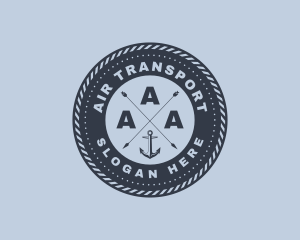 Ocean Marine Anchor logo design