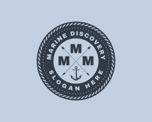 Ocean Marine Anchor logo design