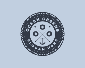 Ocean Marine Anchor logo design