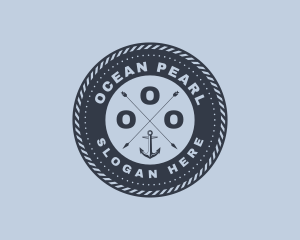 Ocean Marine Anchor logo design