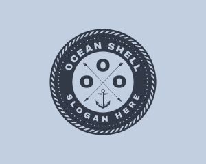 Ocean Marine Anchor logo design