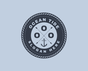 Ocean Marine Anchor logo design