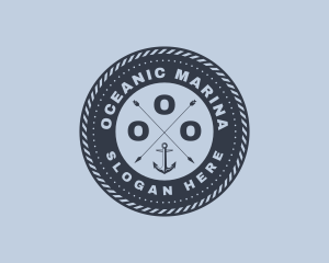 Ocean Marine Anchor logo design