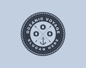 Ocean Marine Anchor logo design