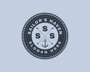 Ocean Marine Anchor logo design