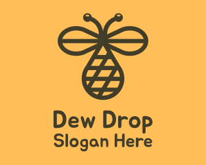 Bee Net Droplet logo design