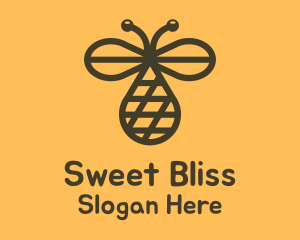 Bee Net Droplet logo design