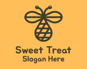 Bee Net Droplet logo design