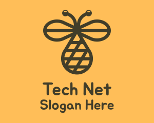 Bee Net Droplet logo design