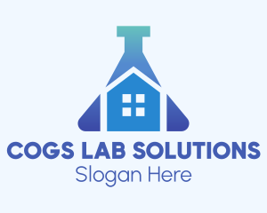 Blue Home Laboratory logo design