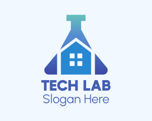 Blue Home Laboratory logo design