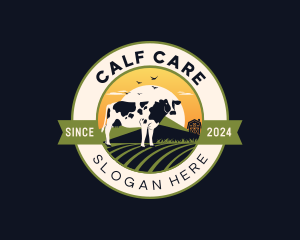 Cow Farm Field logo design