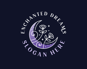 Enchanted Flower Moon logo design