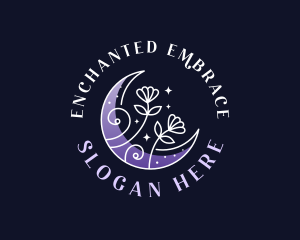 Enchanted Flower Moon logo design