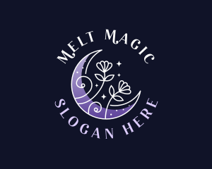 Enchanted Flower Moon logo design