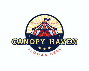 Circus Tent Carnival logo design