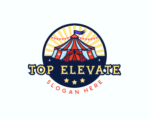 Circus Tent Carnival logo design