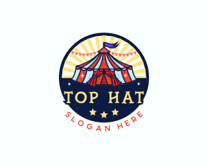 Circus Tent Carnival logo design