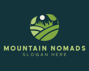 Sunset Mountain Landscape  logo design