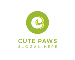 Cute Green Circle logo design