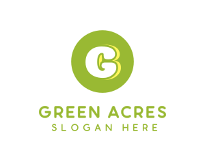 Cute Green Circle logo design