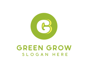 Cute Green Circle logo design